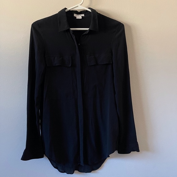 Helmut Lang - silk lined blouse, black - Picture 3 of 11